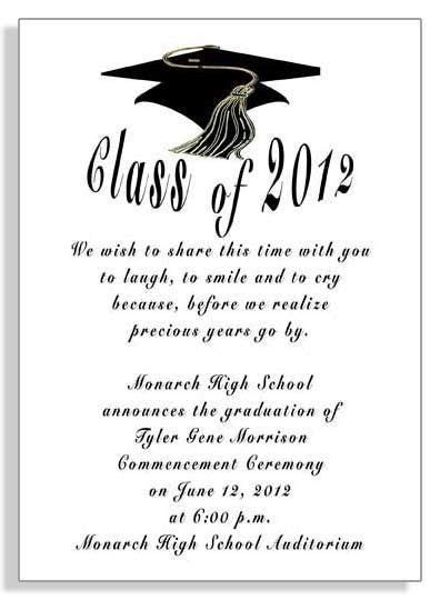 sample graduation announcement text|personal message for graduation announcements.